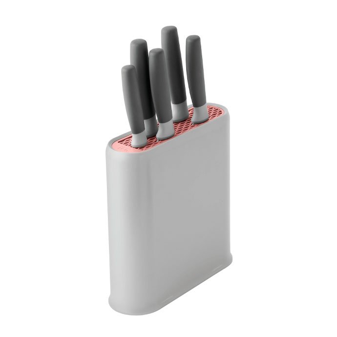 Set de cuchillos y bloque x6 Leo Berghoff