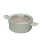 Olla tapada antiadherente Balance Sage 24x11,50cm