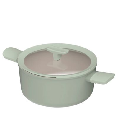 Olla tapada antiadherente Balance Sage 24x11,50cm