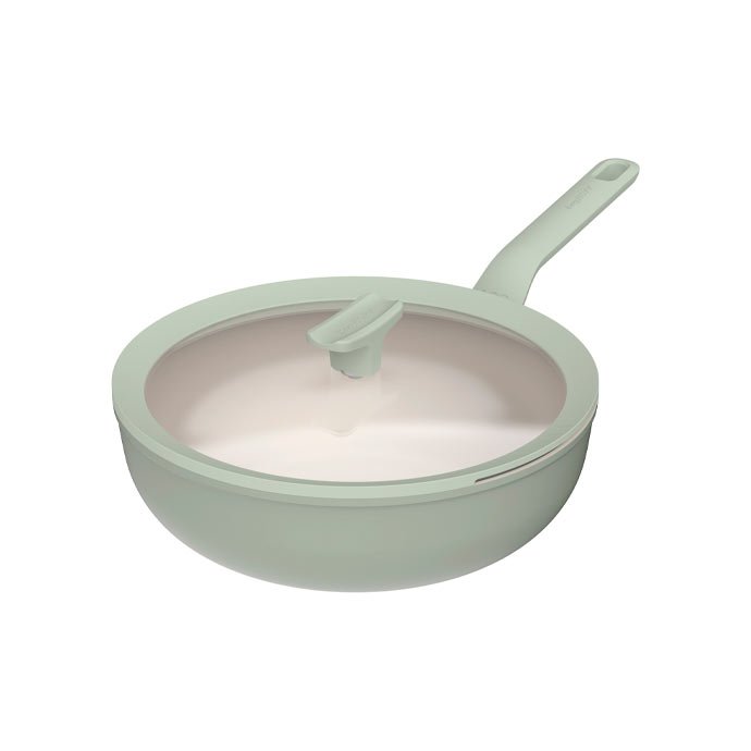 Wok antiadherente con tapa Balance Sage 28cm